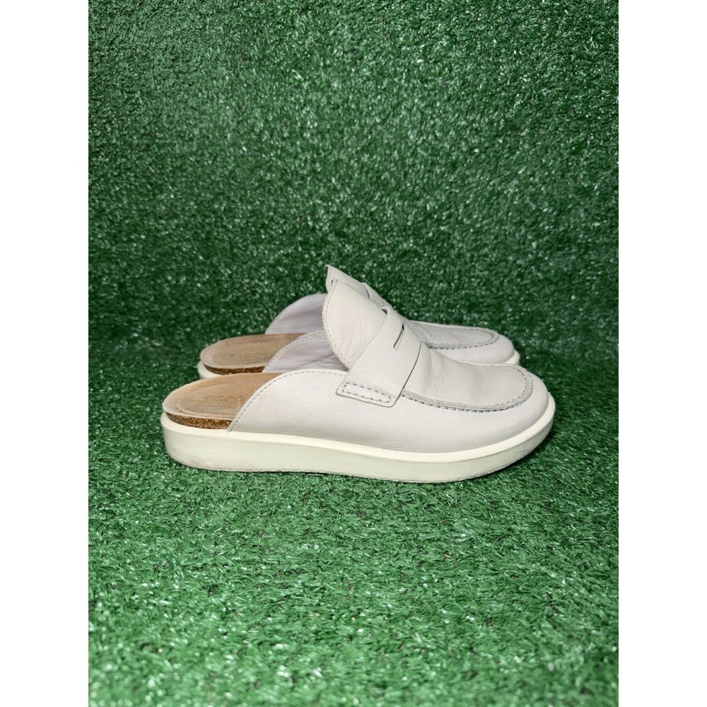 Ecco Sandals Womens Size 6-6.5 US‎ 37 EU Corksphere Leather Mules Slip On Shoes